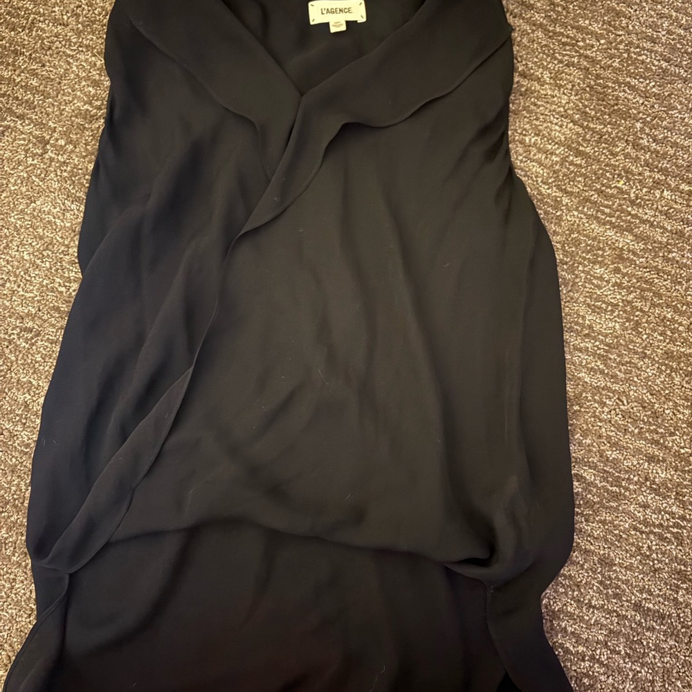 Evan Picone Elegant Black Blouse